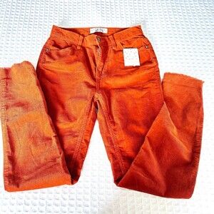 We the Free Fired Chestnut Corduroy Pants Size 25 New